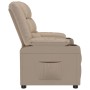 Sillón reclinable de cuero sintético color capuchino