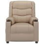 Sillón de masaje de cuero sintético color capuchino de , Sillones de masaje eléctricos - Ref: Foro24-348055, Precio: 214,64 €