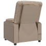 Sillón de masaje de cuero sintético color capuchino de , Sillones de masaje eléctricos - Ref: Foro24-348055, Precio: 214,64 €