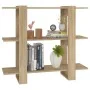 Shelving/space divider Sonoma oak color 100x30x87 cm by vidaXL, Bookcases and shelves - Ref: Foro24-811550, Price: 50,36 €, D...
