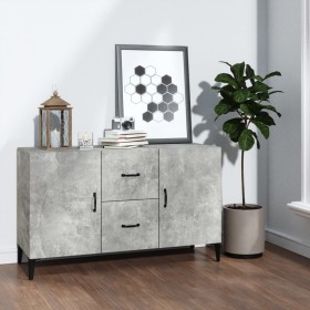 Betongraues Sideboard aus Holzwerkstoff, 100 x 36 x 60 cm von vidaXL, Sideboards - Ref: Foro24-812523, Preis: 85,70 €, Rabatt: %