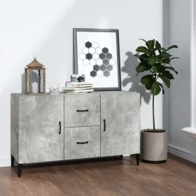 Concrete gray engineered wood sideboard 100x36x60 cm by vidaXL, Sideboards - Ref: Foro24-812523, Price: 83,72 €, Discount: %