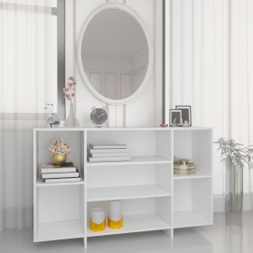 Aparador de madera contrachapada blanco 120x30x75