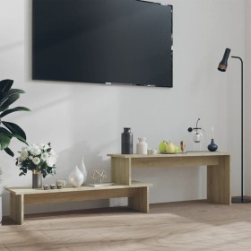 Mueble para TV madera contrachapada roble Sonoma 180x30x43 cm de , Muebles TV - Ref: Foro24-806268, Precio: 40,84 €, Descuent...