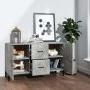 Concrete gray engineered wood sideboard 100x36x60 cm by vidaXL, Sideboards - Ref: Foro24-812523, Price: 83,72 €, Discount: %