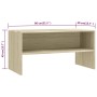 Mueble de TV madera contrachapada roble Sonoma 80x40x40cm | Foro24.es | Tu tienda online para hogar, jardín y más Foro24.es