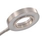 Lámpara de pie regulable plateado 18 W 180 cm