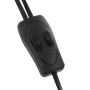 Lámpara de pie regulable plateado 18 W 180 cm