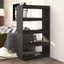 Estantería/divisor de espacios madera pino gris 80x35x135 cm de vidaXL, Librerías y estanterías - Ref: Foro24-810891, Precio:...