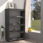 Gray pine wood shelving/space divider 80x35x135 cm by vidaXL, Bookcases and shelves - Ref: Foro24-810891, Price: 68,37 €, Dis...