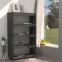 Gray pine wood shelving/space divider 80x35x135 cm by vidaXL, Bookcases and shelves - Ref: Foro24-810891, Price: 68,37 €, Dis...