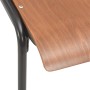Sillas de comedor 2 uds madera contrachapada y acero marrón von , Essstühle - Ref: Foro24-280084, Preis: 169,05 €, Rabatt: %