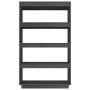 Gray pine wood shelving/space divider 80x35x135 cm by vidaXL, Bookcases and shelves - Ref: Foro24-810891, Price: 68,37 €, Dis...