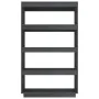 Gray pine wood shelving/space divider 80x35x135 cm by vidaXL, Bookcases and shelves - Ref: Foro24-810891, Price: 68,37 €, Dis...