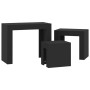 Mesas de centro apilables 3 piezas madera contrachapada negro von , Couchtisch - Ref: Foro24-808541, Preis: 54,35 €, Rabatt: %