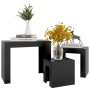 Mesas de centro apilables 3 piezas madera contrachapada negro von , Couchtisch - Ref: Foro24-808541, Preis: 54,35 €, Rabatt: %