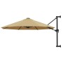 Sombrilla de pared con barra de metal taupe 300 cm | Foro24.es | Tu tienda online para hogar, jardín y más Foro24.es