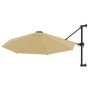 Sombrilla de pared con barra de metal taupe 300 cm | Foro24.es | Tu tienda online para hogar, jardín y más Foro24.es