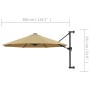 Sombrilla de pared con barra de metal taupe 300 cm | Foro24.es | Tu tienda online para hogar, jardín y más Foro24.es