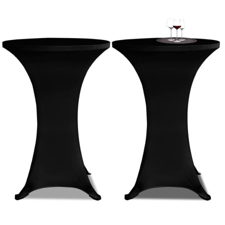 2 Manteles negros ajustados para mesa de pie - 70 cm diámetro | Foro24.es | Tu tienda online para hogar, jardín y más Foro24.es