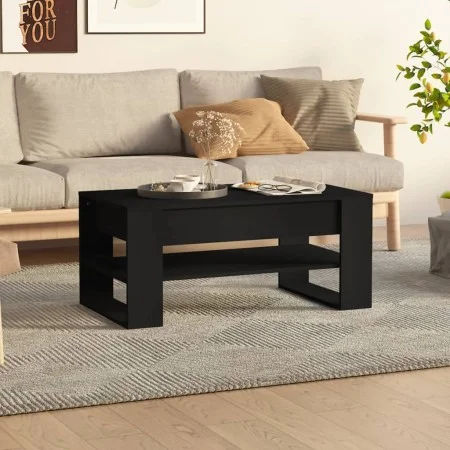 Mesa de centro madera contrachapada negro 102x55x45 cm de vidaXL, Mesas de centro - Ref: Foro24-810900, Precio: 73,31 €, Desc...