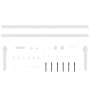 Kit mini puerta corredera armario acero carbono blanco 152 cm de , Accesorios de bricolaje - Ref: Foro24-151692, Precio: 40,9...