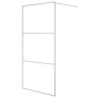 Mampara de ducha vidrio ESG transparente plateado 100x195 cm by , Shower walls and screens - Ref: Foro24-152117, Price: 135,2...
