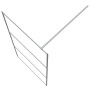 Mampara de ducha vidrio ESG transparente plateado 100x195 cm by , Shower walls and screens - Ref: Foro24-152117, Price: 135,2...
