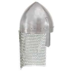 Réplica de casco de caballero antiguo LARP acero plateado de , Armas coleccionables - Ref: Foro24-286211, Precio: 57,20 €, De...