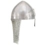 Réplica de casco de caballero antiguo LARP acero plateado de , Armas coleccionables - Ref: Foro24-286211, Precio: 57,20 €, De...