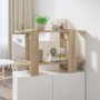 Regal/Raumteiler Sonoma Eiche Farbe 80x30x51 cm von vidaXL, Bücherregale und Regale - Ref: Foro24-811595, Preis: 34,67 €, Rab...