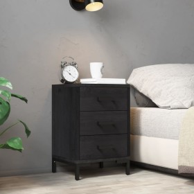 Mesita de noche madera maciza pino reciclada