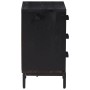 Mesita de noche madera maciza pino reciclada negra 40x30x55 cm | Foro24.es | Tu tienda online para hogar, jardín y más Foro24.es