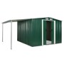 Cobertizo jardín puertas correderas acero verde 386x259x178 cm de , Cobertizos - Ref: Foro24-144031, Precio: 915,90 €, Descue...