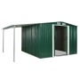 Cobertizo jardín puertas correderas acero verde 386x259x178 cm de , Cobertizos - Ref: Foro24-144031, Precio: 915,90 €, Descue...