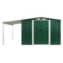 Cobertizo jardín puertas correderas acero verde 386x259x178 cm de , Cobertizos - Ref: Foro24-144031, Precio: 915,90 €, Descue...