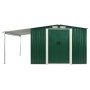 Cobertizo jardín puertas correderas acero verde 386x312x178 cm de , Cobertizos - Ref: Foro24-144033, Precio: 1,00 €, Descuent...