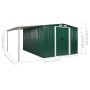 Cobertizo jardín puertas correderas acero verde 386x312x178 cm de , Cobertizos - Ref: Foro24-144033, Precio: 1,00 €, Descuent...