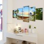 Set decorativo de lienzos para la pared modelo con hamaca, 100 x 50 cm | Foro24.es | Tu tienda online para hogar, jardín y más Foro24.es