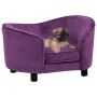 Sofá para perro felpa burdeos 69x49x40 cm de , Camas para perros - Ref: Foro24-171024, Precio: 116,85 €, Descuento: %