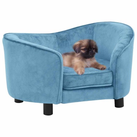 Sofá para perros felpa turquesa 69x49x40 cm de , Camas para perros - Ref: Foro24-171026, Precio: 117,83 €, Descuento: %