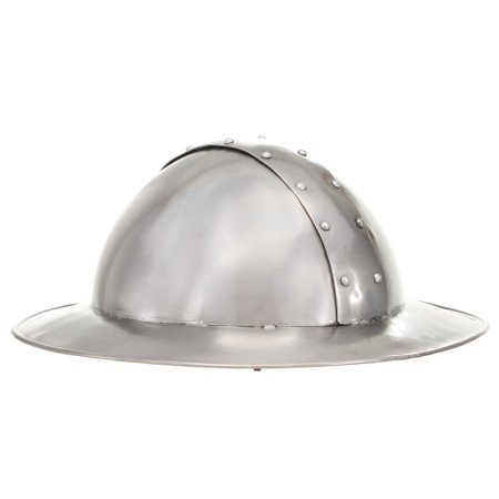 Réplica de casco de caballero medieval antiguo LARP acero plata de , Armas coleccionables - Ref: Foro24-286213, Precio: 66,89...