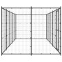 Perrera de exterior de acero 12,1 m² by , Dog kennels and fences - Ref: Foro24-3082299, Price: 478,46 €, Discount: %