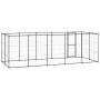 Perrera de exterior de acero 12,1 m² by , Dog kennels and fences - Ref: Foro24-3082299, Price: 478,46 €, Discount: %