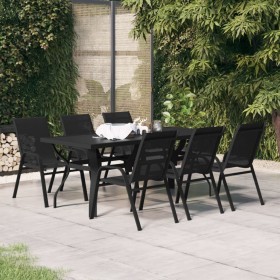Juego de comedor para jardín 7 piezas negro von , Gartensets - Ref: Foro24-3095986, Preis: 393,41 €, Rabatt: %