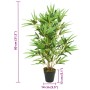 Árbol de bambú artificial con 368 hojas verde 80 cm