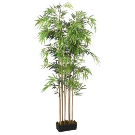 Árbol de bambú artificial con 1095 hojas verde