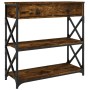 Mesa consola madera de ingeniería roble ahumado 75x28x75 cm von , Seitentische - Ref: Foro24-834197, Preis: 83,94 €, Rabatt: %