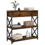 Mesa consola madera de ingeniería roble ahumado 75x28x75 cm von , Seitentische - Ref: Foro24-834197, Preis: 83,94 €, Rabatt: %
