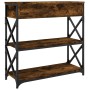 Mesa consola madera de ingeniería roble ahumado 75x28x75 cm von , Seitentische - Ref: Foro24-834197, Preis: 83,94 €, Rabatt: %